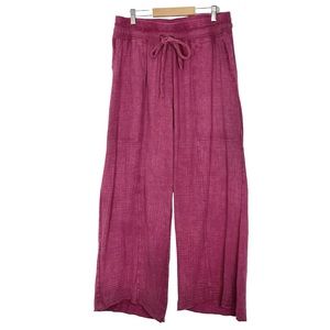 Anthropologie Daily Practice Pink Wide Leg Pants